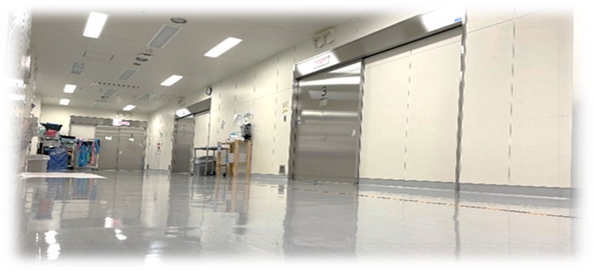 手術室がある廊下の写真